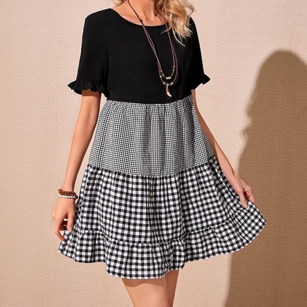 Emery Rose Gingham Dress